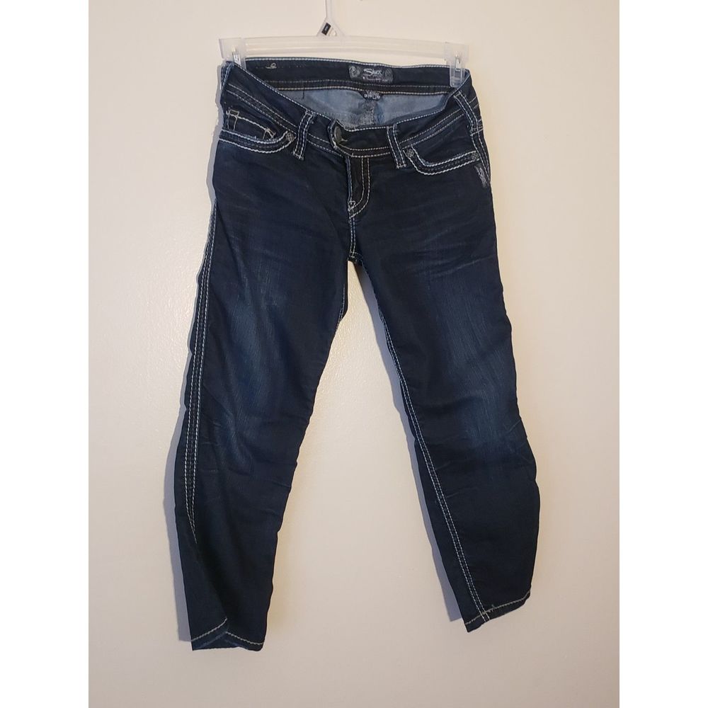 Women's Silver Jeans Co., W29/L22 1/2, Dark Blue